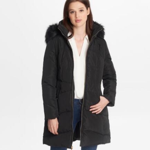 Karl Lagerfield Down Coat with Faux Fur - Picture 8 of 9